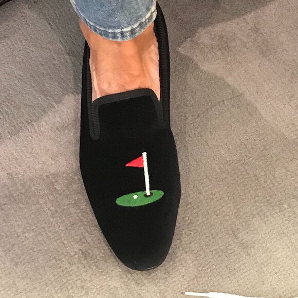 Crockett & Jones Black Velvet Men's Loafers - Worn only once! - Picture 1 of 10